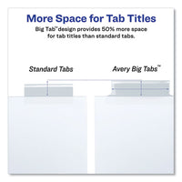 Insertable Big Tab Dividers, 8-tab, 11 1-8 X 9 1-4