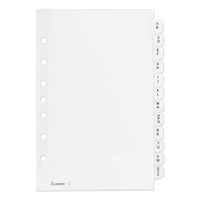 Preprinted Tab Dividers, 12-tab, 8.5 X 5 1-2