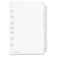 Preprinted Tab Dividers, 12-tab, 8.5 X 5 1-2
