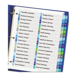 Customizable Toc Ready Index Double Column Multicolor Dividers, 32-tab, Letter