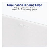 Preprinted Legal Exhibit Side Tab Index Dividers, Avery Style, 25-tab, 1 To 25, 11 X 8.5, White, 1 Set