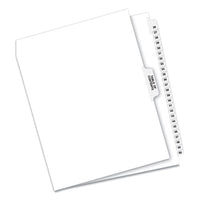 Preprinted Legal Exhibit Side Tab Index Dividers, Avery Style, 26-tab, 26 To 50, 11 X 8.5, White, 1 Set