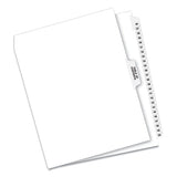 Preprinted Legal Exhibit Side Tab Index Dividers, Avery Style, 26-tab, 26 To 50, 11 X 8.5, White, 1 Set