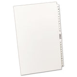 Preprinted Legal Exhibit Side Tab Index Dividers, Avery Style, 27-tab, A To Z, 14 X 8.5, White, 1 Set