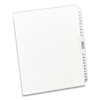 Preprinted Legal Exhibit Side Tab Index Dividers, Avery Style, 26-tab, 76 To 100, 11 X 8.5, White, 1 Set