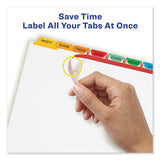 Print And Apply Index Maker Clear Label Dividers, 8 Color Tabs, Letter