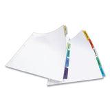 Print And Apply Index Maker Clear Label Dividers, 5 Color Tabs, Letter, 5 Sets