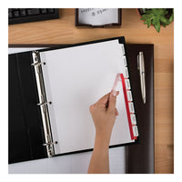 Print And Apply Index Maker Clear Label Dividers, 8 White Tabs, Letter