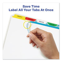 Print And Apply Index Maker Clear Label Dividers, 5 Color Tabs, Letter, 5 Sets