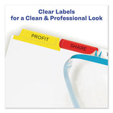 Print And Apply Index Maker Clear Label Dividers, 5 Color Tabs, Letter, 25 Sets