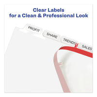 Print And Apply Index Maker Clear Label Dividers, 8 White Tabs, Letter, 5 Sets