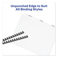 Print And Apply Index Maker Clear Label Unpunched Dividers, 3-tab, Ltr, 25 Sets