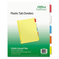 Plastic Insertable Dividers, 8-tab, Letter