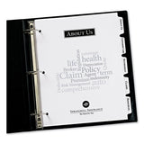 Customizable Print-on Dividers, Letter, 5-tabs-set, 25 Sets-pack