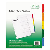 Table 'n Tabs Dividers, 12-tab, Jan. To Dec., 11 X 8.5, White, 1 Set