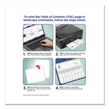 Customizable Table Of Contents Ready Index Black And White Dividers, 5-tab, 1 To 5, 11 X 8.5, 6 Sets