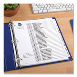 Customizable Table Of Contents Ready Index Black And White Dividers, 31-tab, 1 To 31, 11 X 8.5, 6 Sets
