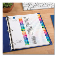 Customizable Table Of Contents Ready Index Multicolor Dividers, 31-tab, 1 To 31, 11 X 8.5, 6 Sets