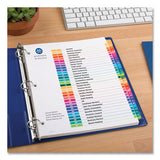Customizable Table Of Contents Ready Index Multicolor Dividers, 31-tab, 1 To 31, 11 X 8.5, 6 Sets