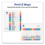Customizable Table Of Contents Ready Index Multicolor Dividers, 31-tab, 1 To 31, 11 X 8.5, 6 Sets