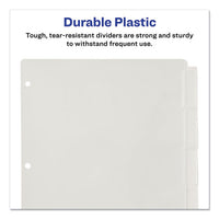 Insertable Big Tab Plastic Dividers, 5-tab, 11 X 8.5, Clear, 1 Set