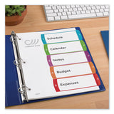 Customizable Toc Ready Index Multicolor Dividers, 1-5, Letter