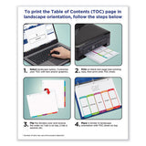 Customizable Toc Ready Index Multicolor Dividers, 1-8, Letter