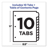 Customizable Toc Ready Index Multicolor Dividers, 1-10, Letter