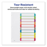 Customizable Toc Ready Index Multicolor Dividers, 1-10, Letter