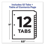 Customizable Toc Ready Index Multicolor Dividers, 1-12, Letter