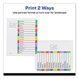 Customizable Toc Ready Index Multicolor Dividers, 1-15, Letter