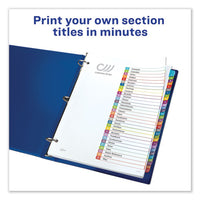 Customizable Toc Ready Index Multicolor Dividers, 1-31, Letter