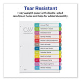 Customizable Toc Ready Index Multicolor Dividers, Jan-dec, Letter