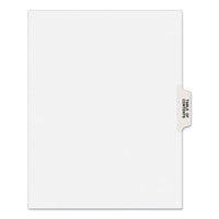 Preprinted Legal Exhibit Side Tab Index Dividers, Avery Style, 25-tab, Table Of Contents, 11 X 8.5, White, 25-pack