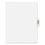 Preprinted Legal Exhibit Side Tab Index Dividers, Avery Style, 25-tab, Table Of Contents, 11 X 8.5, White, 25-pack