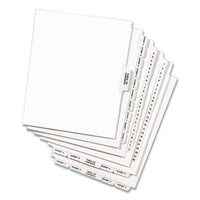 Preprinted Legal Exhibit Side Tab Index Dividers, Avery Style, 10-tab, 1, 11 X 8.5, White, 25-pack