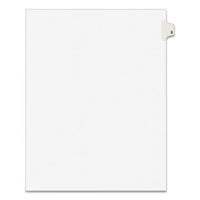 Preprinted Legal Exhibit Side Tab Index Dividers, Avery Style, 10-tab, 2, 11 X 8.5, White, 25-pack