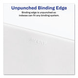 Preprinted Legal Exhibit Side Tab Index Dividers, Avery Style, 10-tab, 2, 11 X 8.5, White, 25-pack