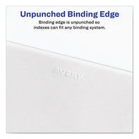 Preprinted Legal Exhibit Side Tab Index Dividers, Avery Style, 10-tab, 5, 11 X 8.5, White, 25-pack