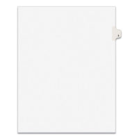 Preprinted Legal Exhibit Side Tab Index Dividers, Avery Style, 10-tab, 5, 11 X 8.5, White, 25-pack