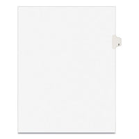 Preprinted Legal Exhibit Side Tab Index Dividers, Avery Style, 10-tab, 7, 11 X 8.5, White, 25-pack