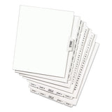 Preprinted Legal Exhibit Side Tab Index Dividers, Avery Style, 10-tab, 7, 11 X 8.5, White, 25-pack