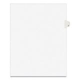 Preprinted Legal Exhibit Side Tab Index Dividers, Avery Style, 10-tab, 7, 11 X 8.5, White, 25-pack