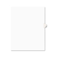 Preprinted Legal Exhibit Side Tab Index Dividers, Avery Style, 10-tab, 11, 11 X 8.5, White, 25-pack