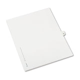 Preprinted Legal Exhibit Side Tab Index Dividers, Avery Style, 10-tab, 11, 11 X 8.5, White, 25-pack