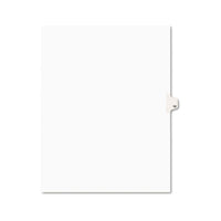 Preprinted Legal Exhibit Side Tab Index Dividers, Avery Style, 10-tab, 12, 11 X 8.5, White, 25-pack