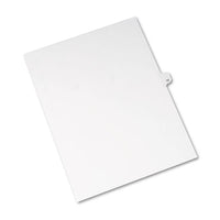 Preprinted Legal Exhibit Side Tab Index Dividers, Avery Style, 10-tab, 12, 11 X 8.5, White, 25-pack