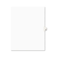 Preprinted Legal Exhibit Side Tab Index Dividers, Avery Style, 10-tab, 13, 11 X 8.5, White, 25-pack