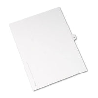 Preprinted Legal Exhibit Side Tab Index Dividers, Avery Style, 10-tab, 13, 11 X 8.5, White, 25-pack