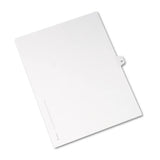 Preprinted Legal Exhibit Side Tab Index Dividers, Avery Style, 10-tab, 13, 11 X 8.5, White, 25-pack